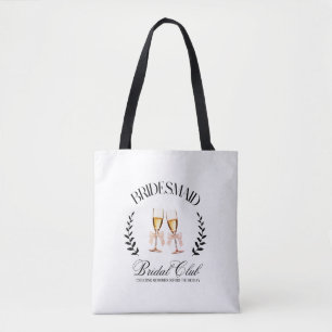Bag Tote Moderne Ruban Rose Coquette Demoiselle d'Honn