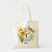 Bag Tote Monogramme Fleur de Naissance de Mars Jonquil (Devant)