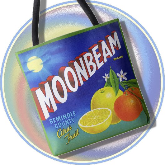 Bag TOTE - Moonbeam - Fruits Citron - 2 côtés