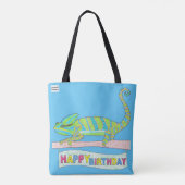 Bag Tote multi-usage - Caméléon d'anniversaire (bleu c (Dos)