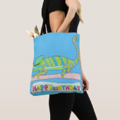 Bag Tote multi-usage - Caméléon d'anniversaire (bleu c (De près)