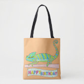Bag Tote multi-usage - Caméléon d'anniversaire (orange (Devant)