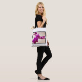 Bag Tote orchidée rose (Sur le modèle)