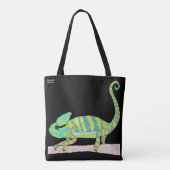 Bag Tote Partout - Caméléon Vert (noir) (Dos)
