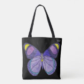 Bag Tote Partout - Papillon Violet (noir) (Dos)