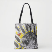 Bag Tote "Pêchant l'amour" (Devant)