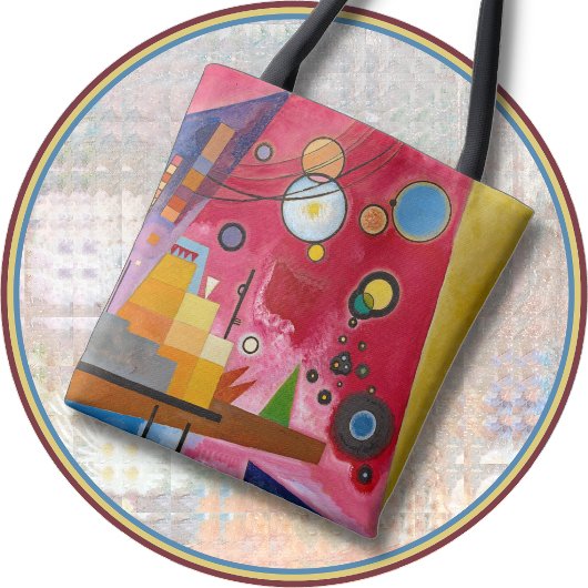 Bag TOTE - "Rouge Profond" - Image d'Art Abstrait - Ka