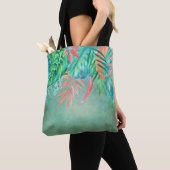 Bag Tote tropical tout en aquarelle (De près)