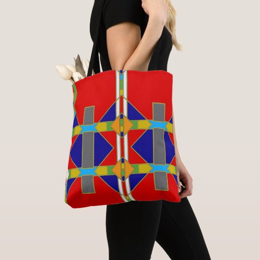 Bag Tribal Patterned Tote (De près)