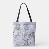 Bag Violet & Mint Hydrangea & Lilacs Personalized Tote (Dos)