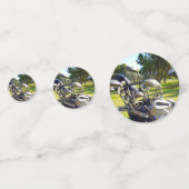 Bag vol Golfclubs, 'Birthday'-Confetti Confetti (Achterkanten)