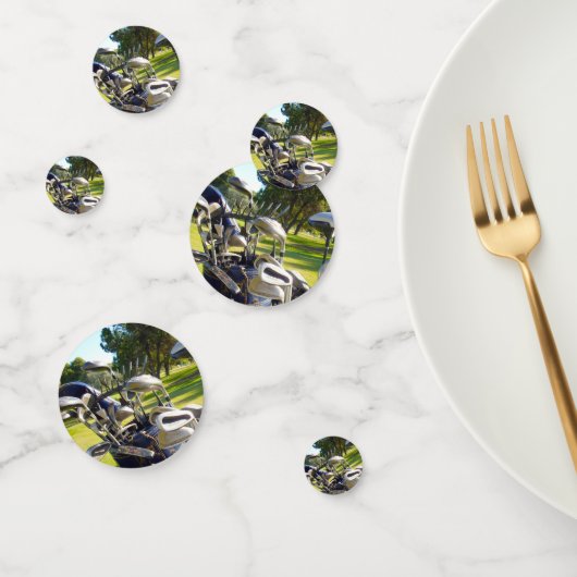 Bag vol Golfclubs, 'Birthday'-Confetti Confetti (Groep)