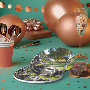 Bag vol Golfclusters, Borden van papierpartijen Papieren Bordje