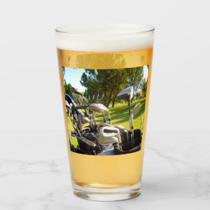 Bag vol met golfbrekers, bier glas