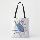 Bag Warm Heart Snow Bichon Tote (Devant)