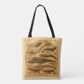 Bag Whale eye/whale species tote (Dos)