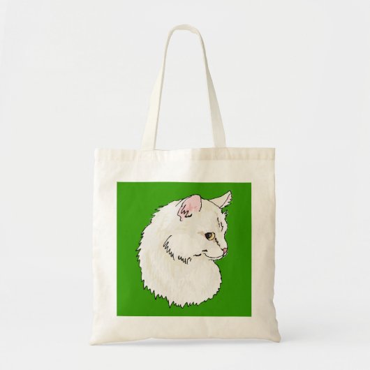 Bag - White Kitten afbeelding Tote Bag (Voorkant)