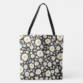Bag White Poppies Shoulder Tote (2 sizes) (Devant)