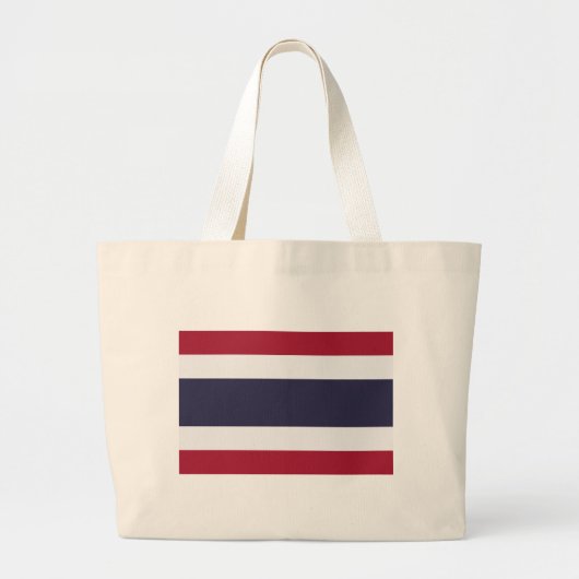 Bag with Flag of Thailand Grote Tote Bag (Voorkant)