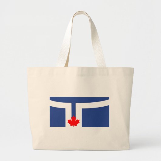 Bag with Flag of Toronto, Canada Grote Tote Bag (Voorkant)