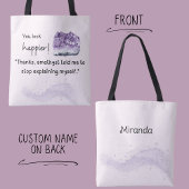 Bag You look happier! Amethyst Crystal Lover Tote