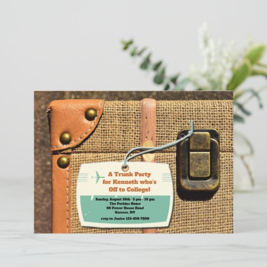 Bagage avec invitation de balise (Debout devant)