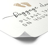 Bagage claim Baby shower gunstteken Poster (Hoek)