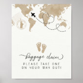 Bagage claim Baby shower gunstteken Poster (Voorkant)