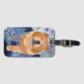 Bagage étiquette de bagages à boue lisse INDIGO (Devant Horizontal)