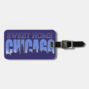 Bagage Étiquette de bagages à la maison douce de Chicago