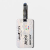 Bagage Étiquette de bagages pour voyage sur mesure à Los  (Dos Vertical)