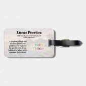 Bagage Étiquette de bagages pour voyage sur mesure à Los  (Dos horizontal)