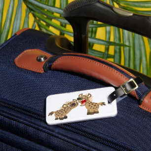 Bagage Étiquette de la valise Hyenas de dessin animé à gr