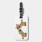 Bagage Étiquette de la valise Hyenas de dessin animé à gr (Devant Vertical)