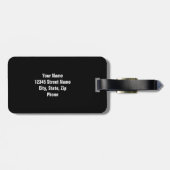 Bagage étiquette de l'étiquette à bagages à cheval avec t (Dos horizontal)