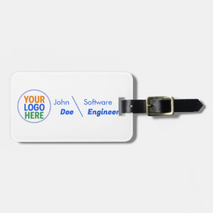 Bagage étiquette de nom d'employé à logo personnalisé bon