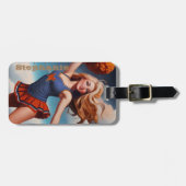 Bagage Étiquette de sac à dos pour filles américaines (Devant horizontal)