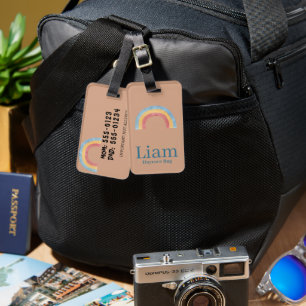 Bagage Étiquette personnalisée pour sac à langer bohème a