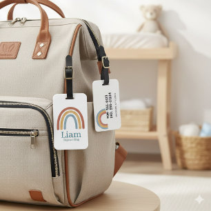 Bagage Étiquette personnalisée pour sac à langer bohème a