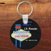 Bagage I.D. Label Las Vegas Sleutelhanger (Voorkant)