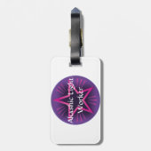 Bagage label (Achterkant verticaal)