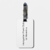 Bagage label (Achterkant verticaal)