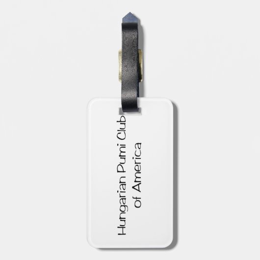 Bagage label (Achterkant verticaal)