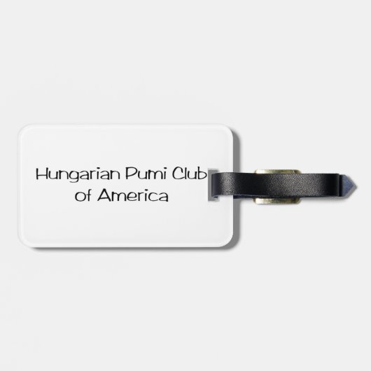 Bagage label (Achterkant horizontaal)