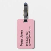 Bagage label (Achterkant verticaal)