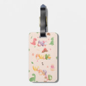 Bagage label | Leuke dinosaurus wereld (Achterkant verticaal)