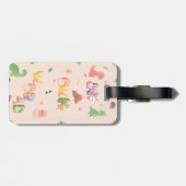 Bagage label | Leuke dinosaurus wereld (Achterkant horizontaal)