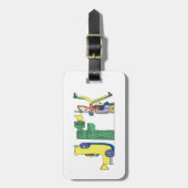 Bagage label | NEW YORK, NY (JFK) (Voorkant verticaal)