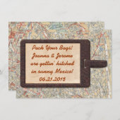 Bagage Label Save The Date (Voorkant / Achterkant)