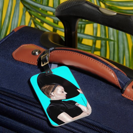 Bagage label. Tiffany Cherry Pie. Bagagelabel (Voorkant Insitu 1)